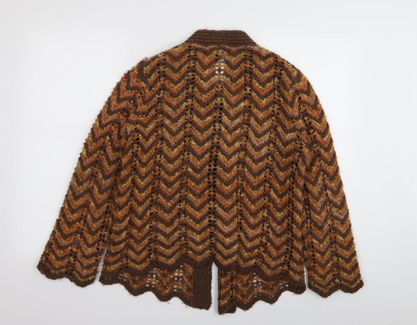 casamia Womens Multicoloured Geometric  Cardigan Jumper Size S