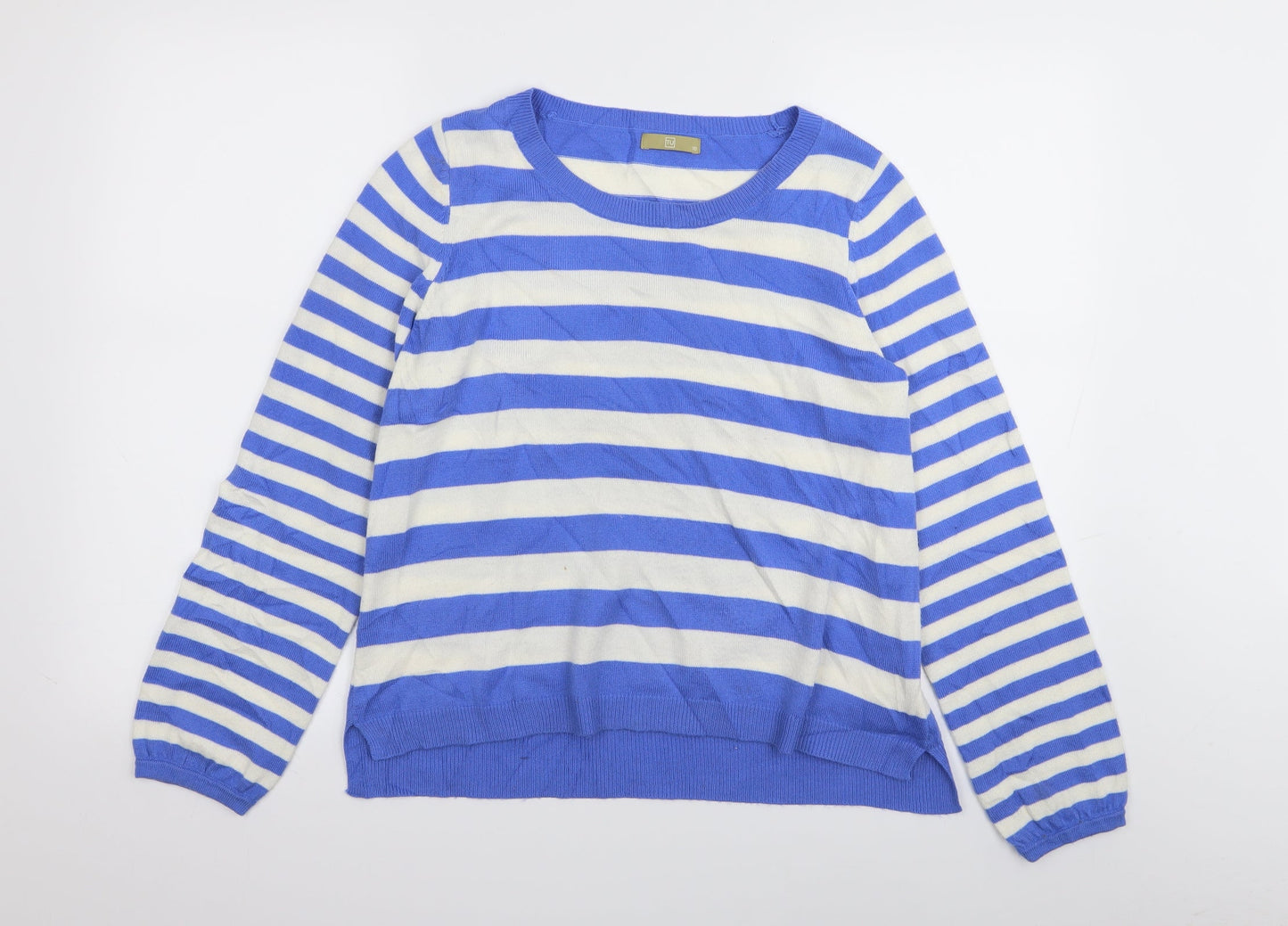TU Womens Multicoloured Striped  Pullover Jumper Size 10