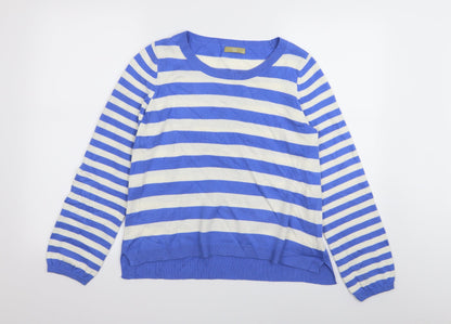 TU Womens Multicoloured Striped  Pullover Jumper Size 10
