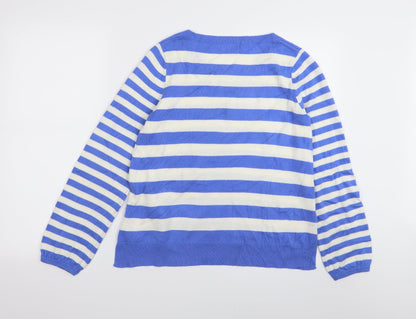 TU Womens Multicoloured Striped  Pullover Jumper Size 10