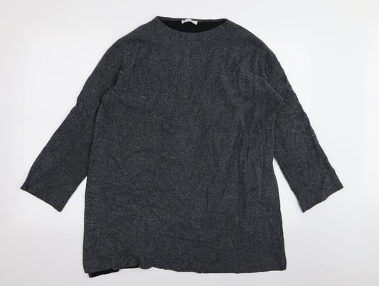 Zara Womens Grey   Pullover Jumper Size M