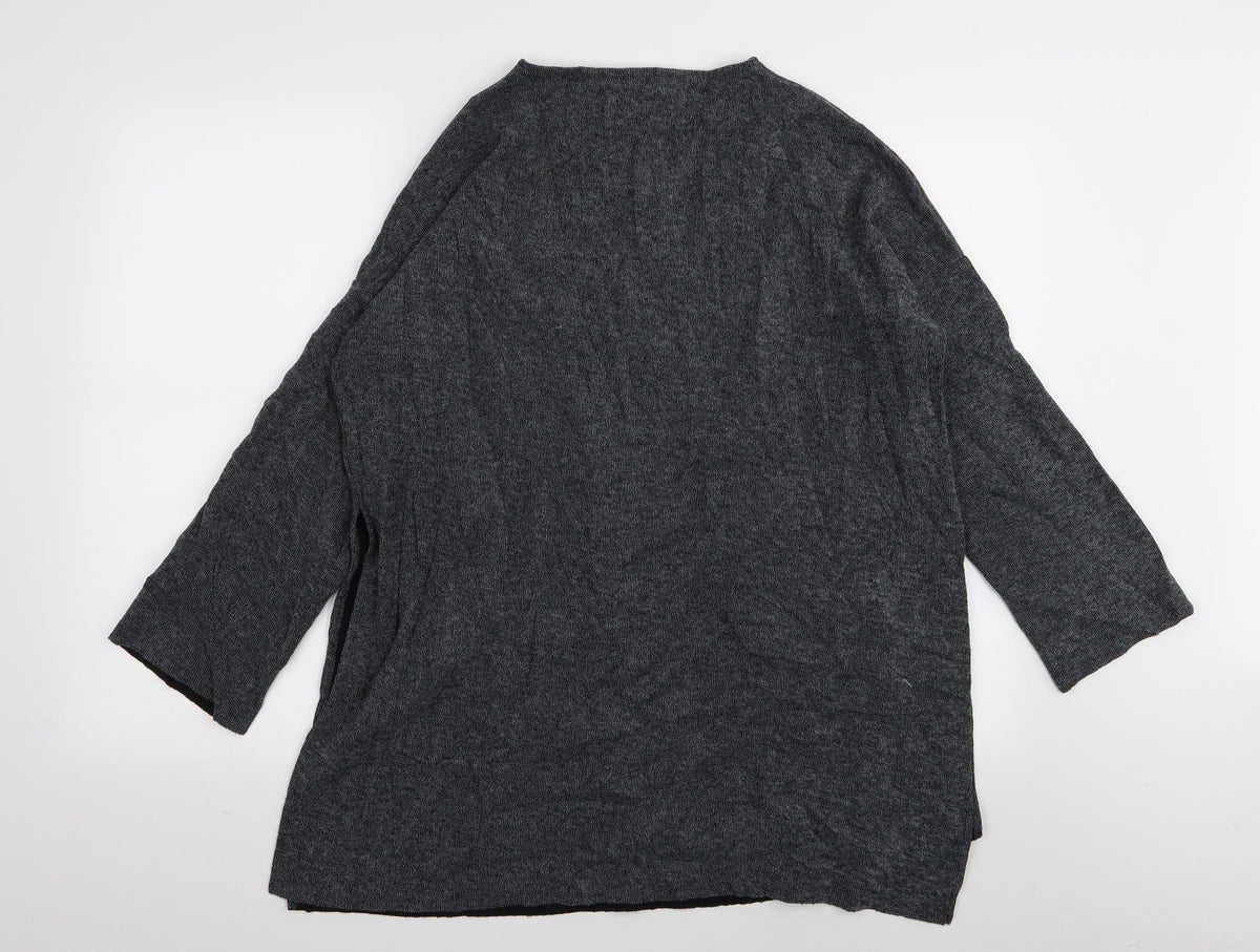 Zara Womens Grey   Pullover Jumper Size M