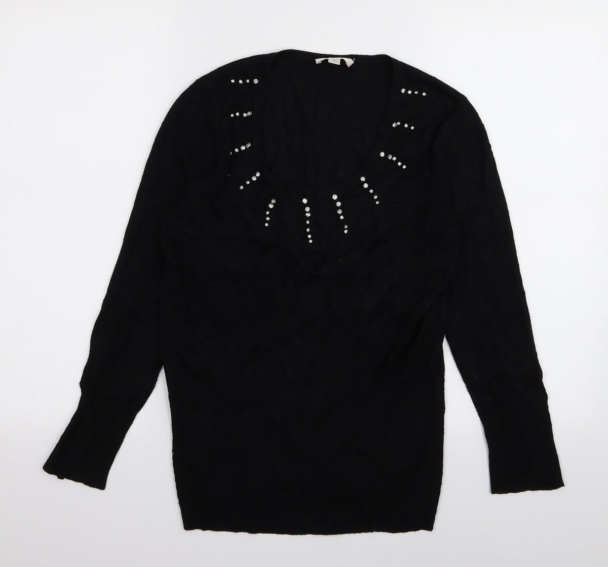 Precis Womens Black   Pullover Jumper Size S