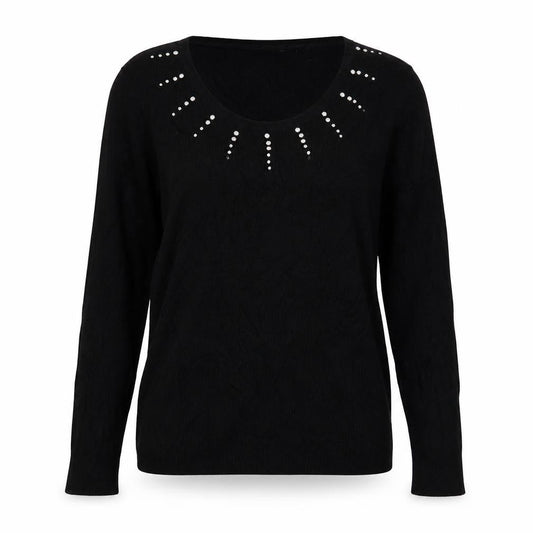 Precis Womens Black   Pullover Jumper Size S