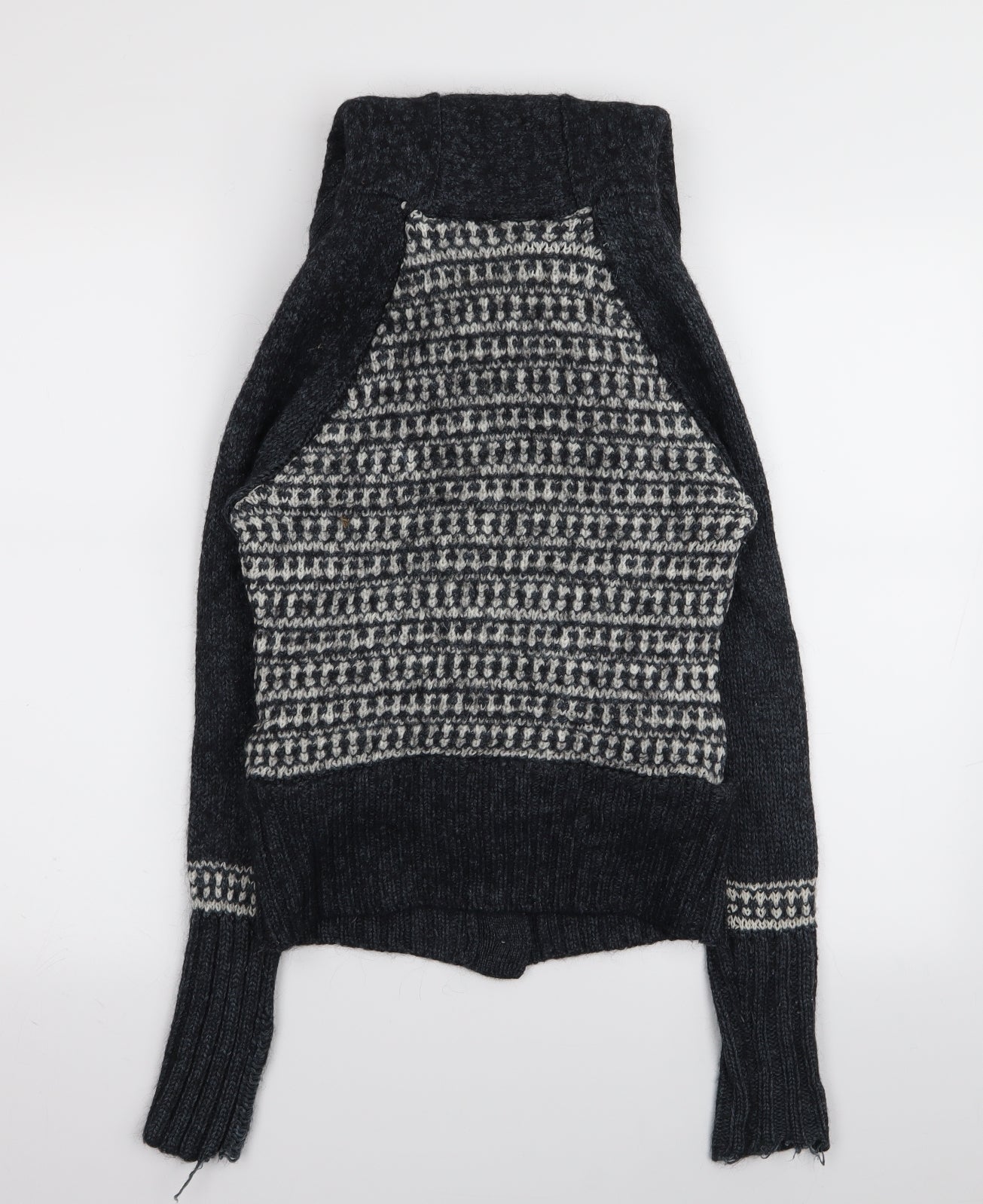 Climb high  Womens Grey Houndstooth  Cardigan Jumper Size 12