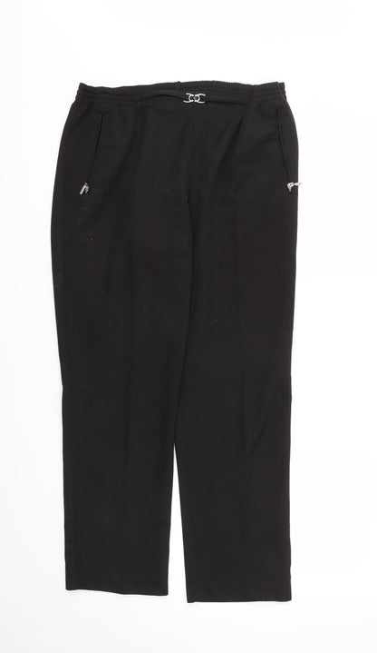 Womens UK Size 12 CANDA Regular Fit  Black Trousers