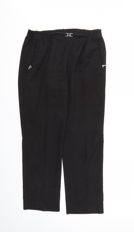 Womens UK Size 12 CANDA Regular Fit  Black Trousers