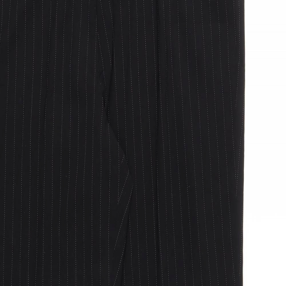 Womens UK Size One Size Oasis Regular Fit  Black Trousers