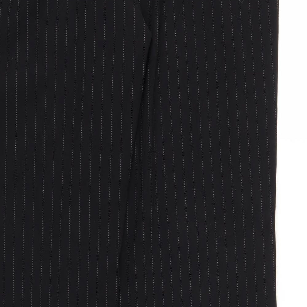 Womens UK Size One Size Oasis Regular Fit  Black Trousers