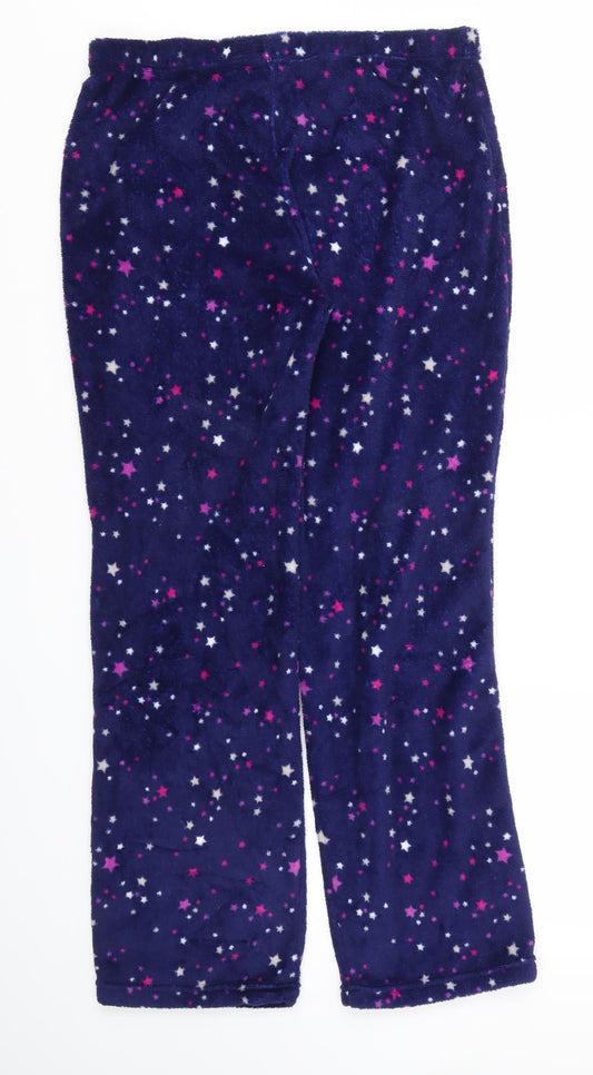 Matalan Womens Blue Argyle/Diamond  Trousers  Size M L30 in - PJS