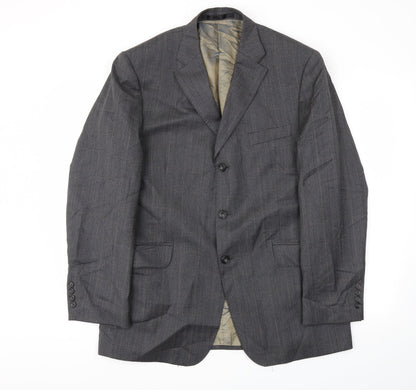 Mens UK Size 40 Preworn Regular Grey Suit Jacket