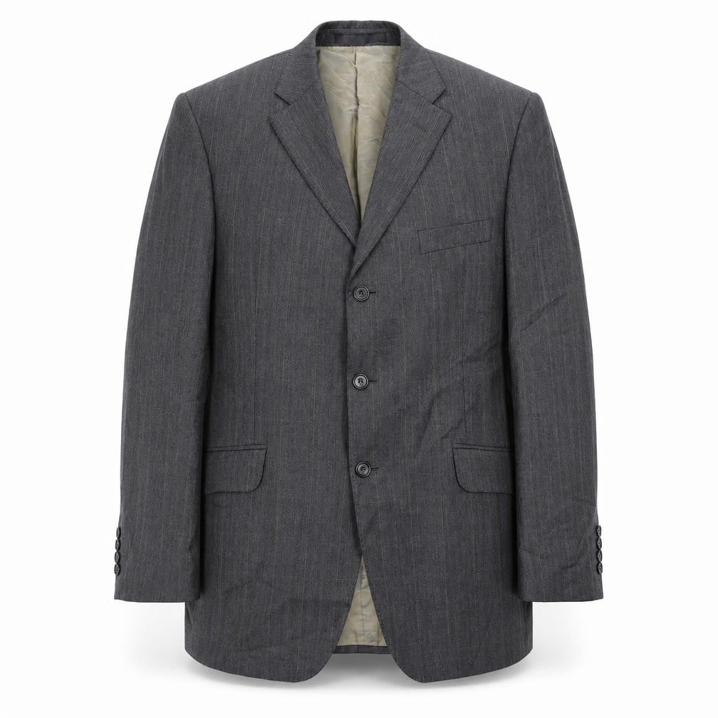 Mens UK Size 40 Preworn Regular Grey Suit Jacket