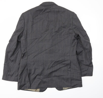 Mens UK Size 40 Preworn Regular Grey Suit Jacket