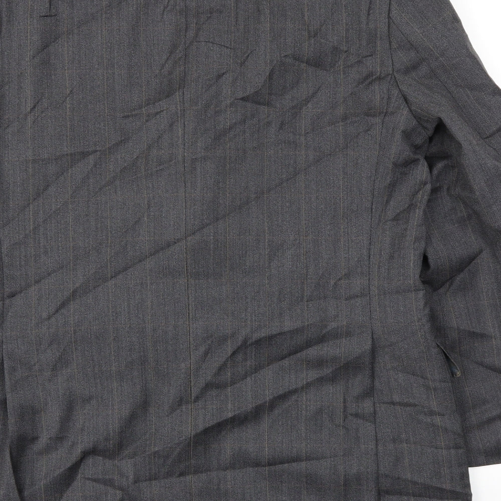 Mens UK Size 40 Preworn Regular Grey Suit Jacket