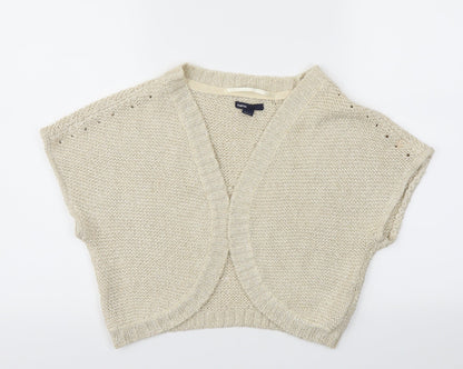 Gap Girls Gold   Cardigan Jumper Size 13 Years