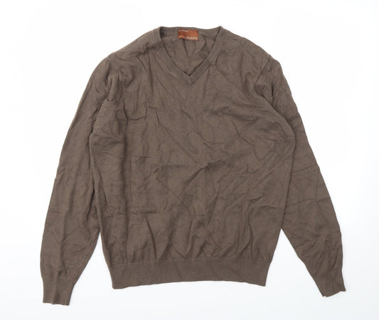 Mens UK Size M M&S Brown Pullover Sweatshirt
