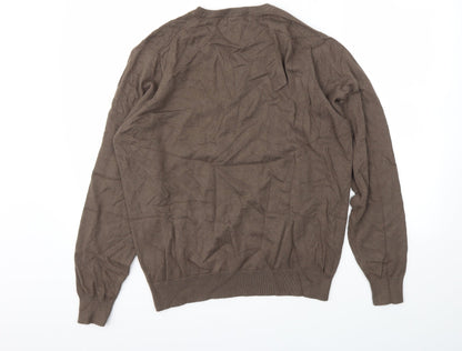 Mens UK Size M M&S Brown Pullover Sweatshirt