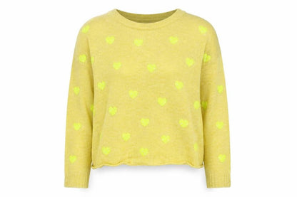 Next Womens Yellow Argyle/Diamond  Pullover Hoodie Size S