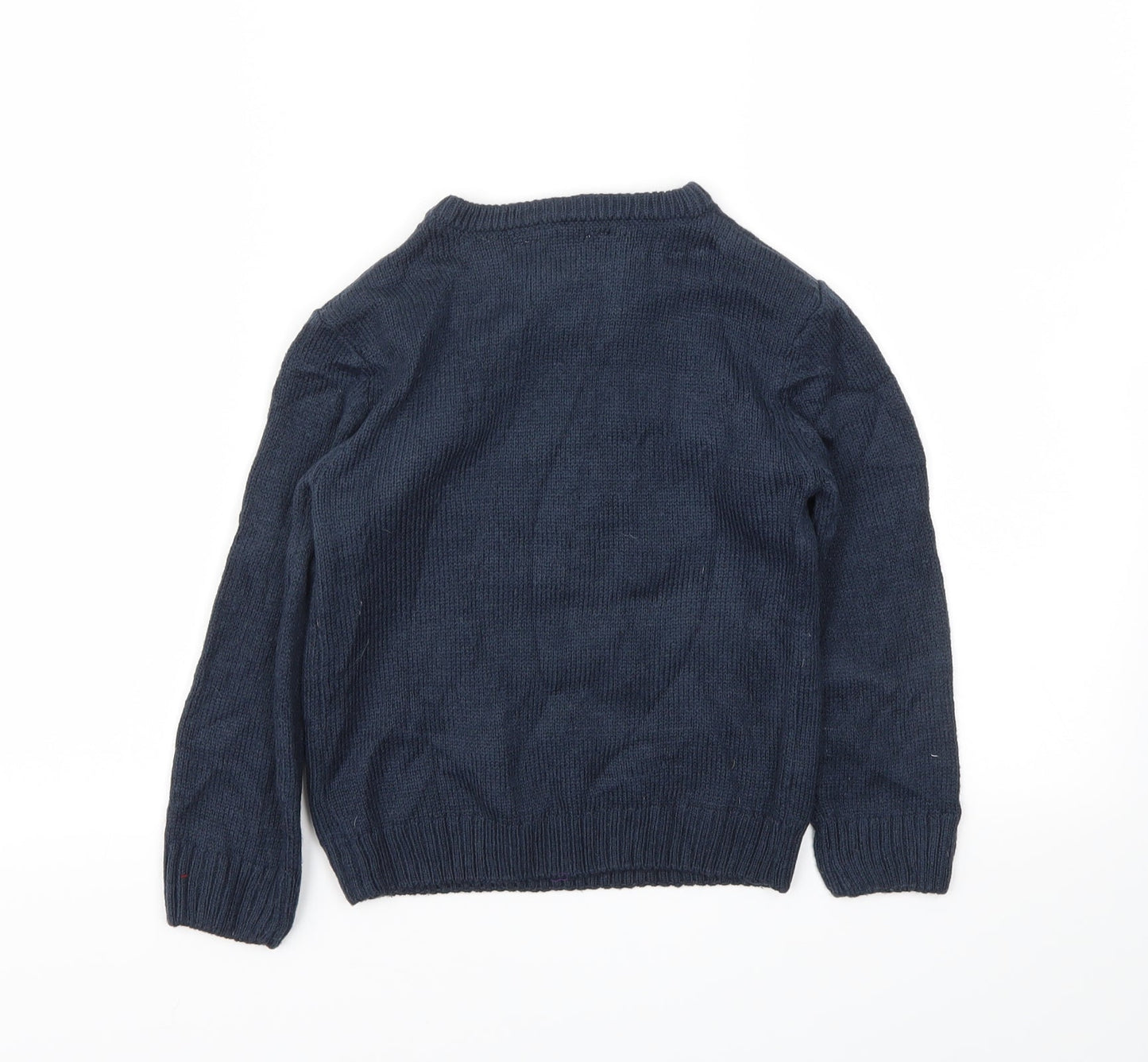 urban rascals Boys Blue Animal Print  Pullover Sweatshirt Size 5-6 Years