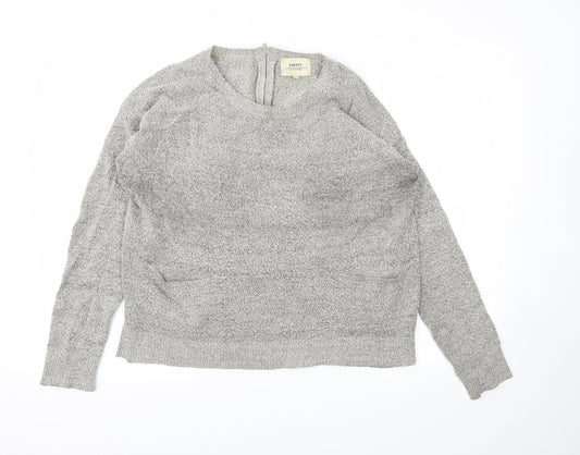 Additional front view of Papaya women’s grey jumper, size M