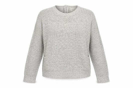 Front view of Papaya women’s grey jumper, size M