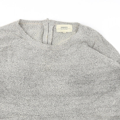 Papaya Womens Grey   Pullover Jumper Size M