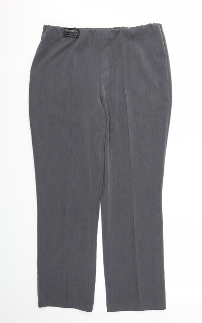 Womens UK Size 14 VIDA VI Regular Fit  Grey Trousers
