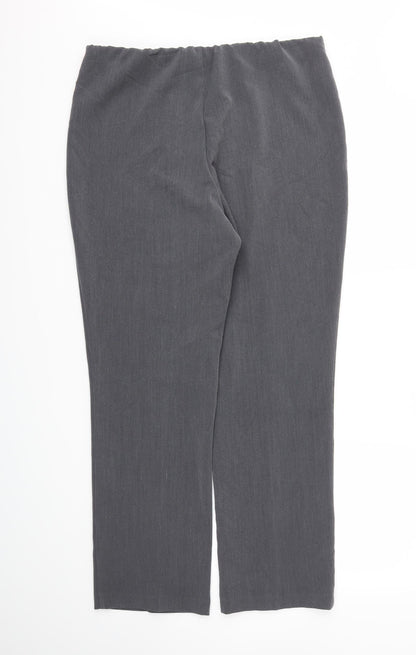 Womens UK Size 14 VIDA VI Regular Fit  Grey Trousers