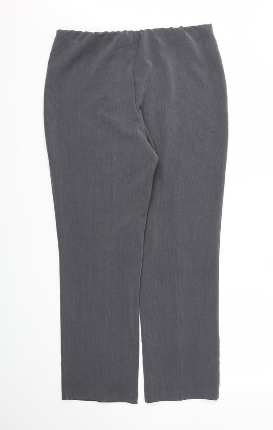 Womens UK Size 14 VIDA VI Regular Fit  Grey Trousers