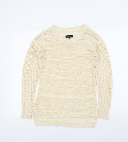 Soon Womens Beige   Pullover Jumper Size 10