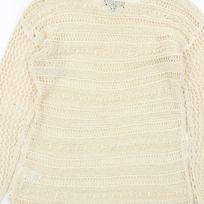 Soon Womens Beige   Pullover Jumper Size 10