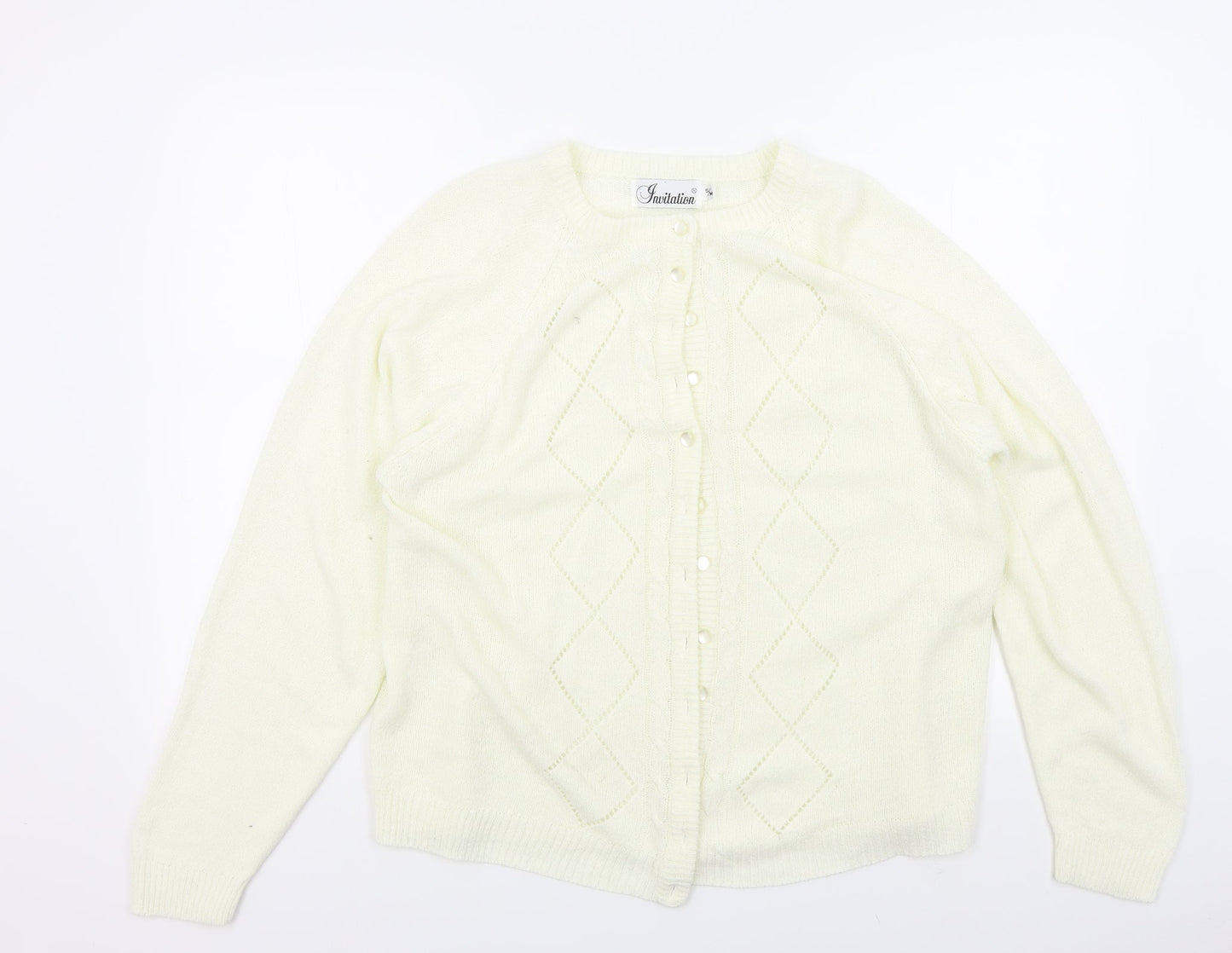 INVITATION Womens Beige   Cardigan Jumper Size S
