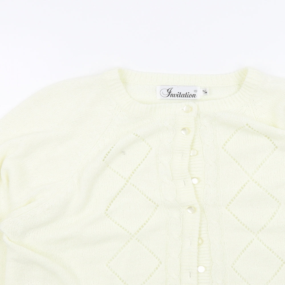 INVITATION Womens Beige   Cardigan Jumper Size S