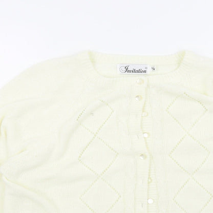INVITATION Womens Beige   Cardigan Jumper Size S