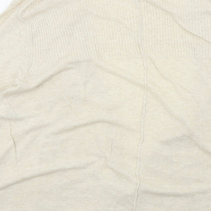 M&S Womens Beige   Cardigan Jumper Size 12
