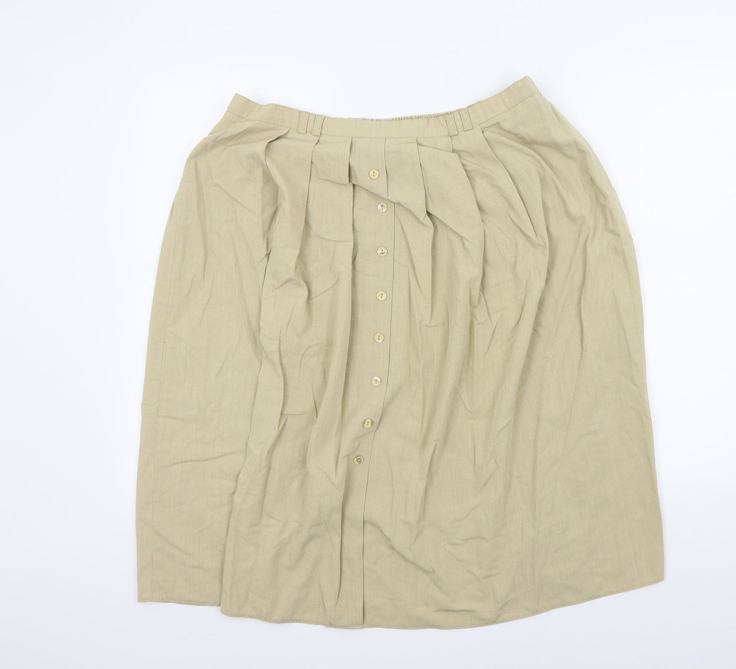 Bonmarché Womens Beige   Flare Skirt Size 22 in