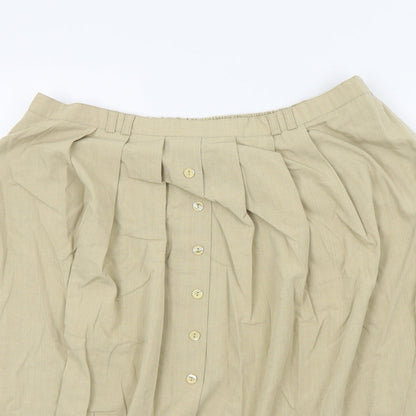 Bonmarché Womens Beige   Flare Skirt Size 22 in