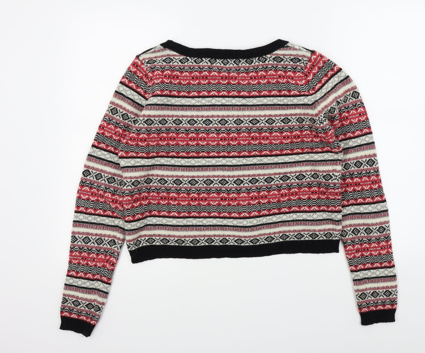 Primark Womens Multicoloured Geometric  Pullover Jumper Size 14