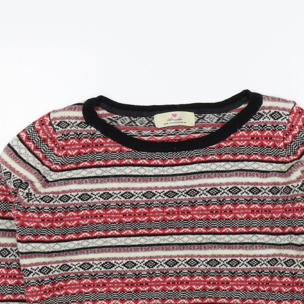 Primark Womens Multicoloured Geometric  Pullover Jumper Size 14