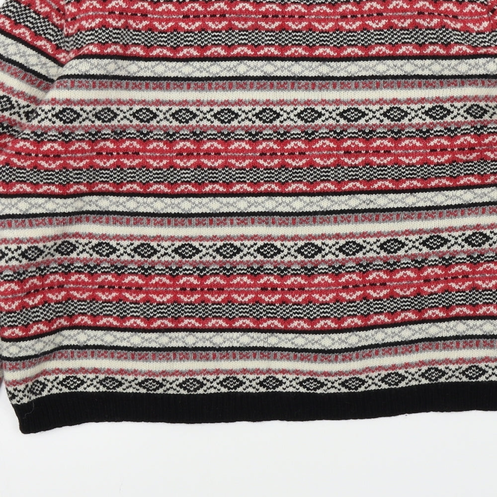 Primark Womens Multicoloured Geometric  Pullover Jumper Size 14