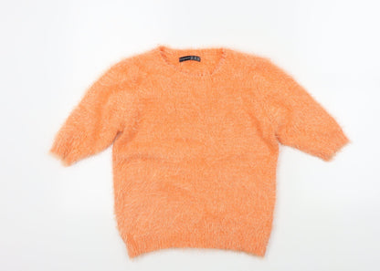Primark Womens Orange   Pullover Jumper Size 12