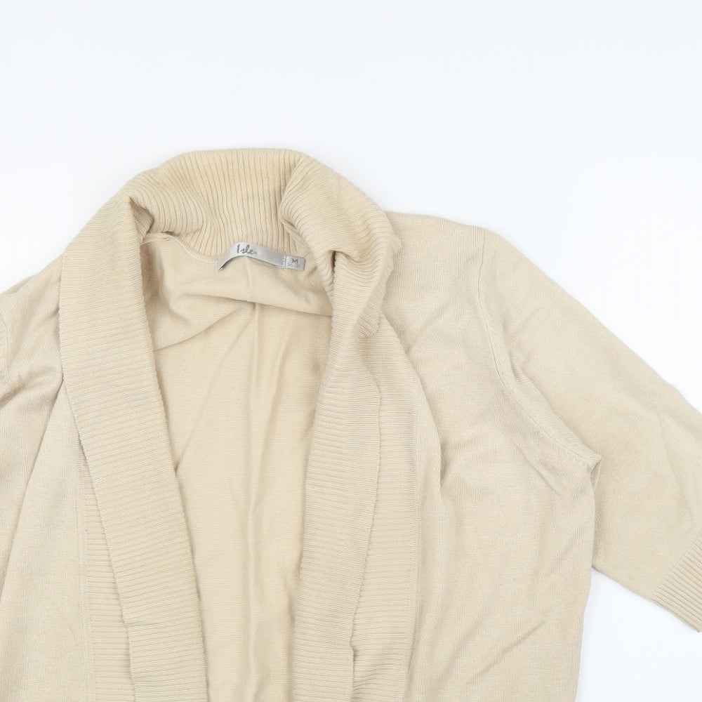 Isle Womens Beige   Cardigan Jumper Size M