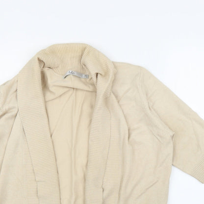 Isle Womens Beige   Cardigan Jumper Size M