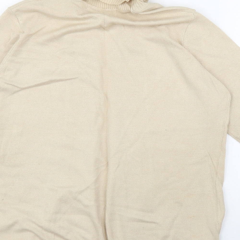Isle Womens Beige   Cardigan Jumper Size M