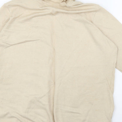 Isle Womens Beige   Cardigan Jumper Size M