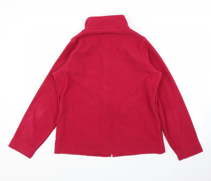 EWM Womens Pink  Fleece Full Zip Jumper Size S