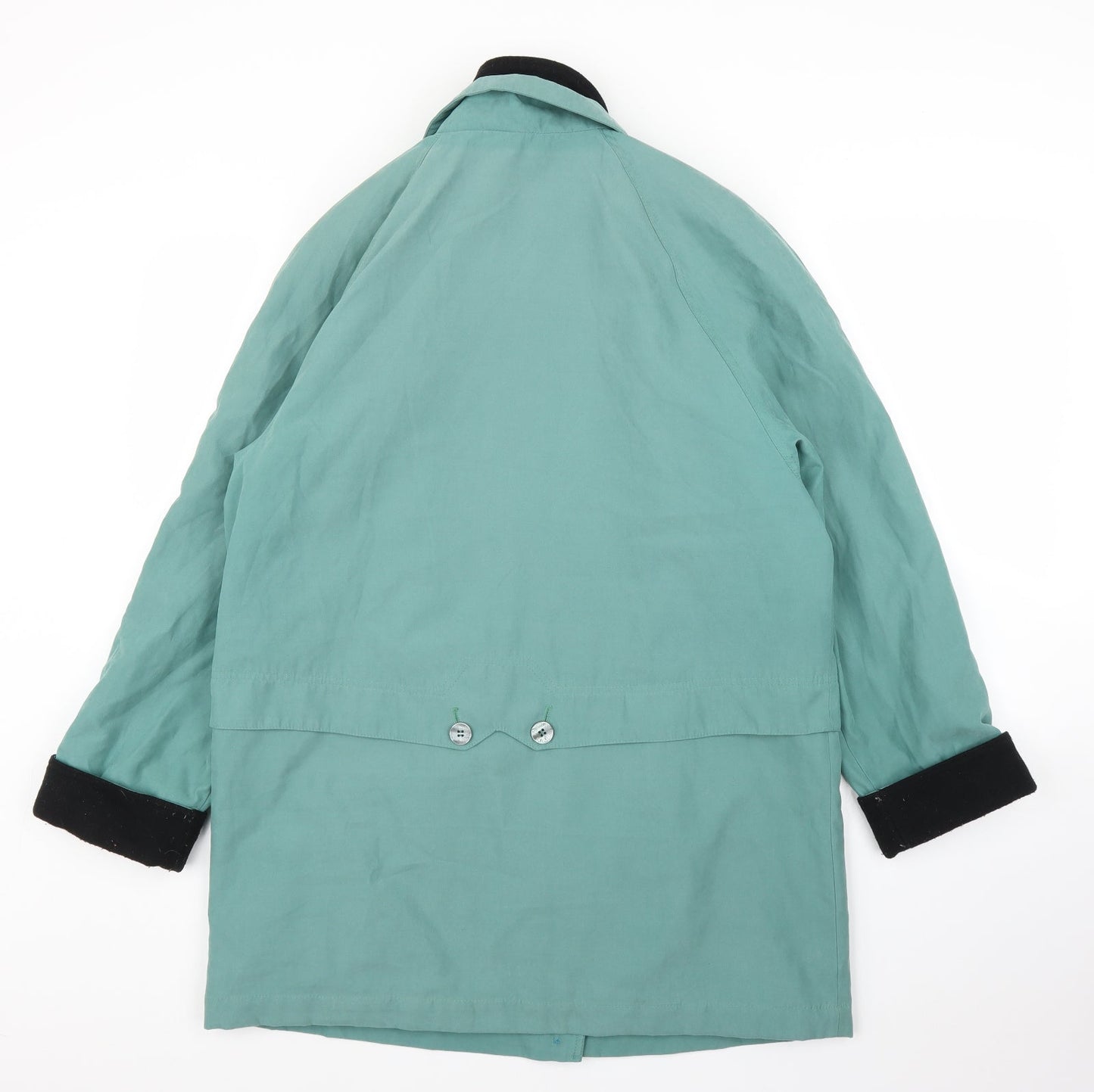 Womens UK Size 12 Preworn Green Overcoat