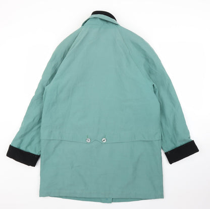 Womens UK Size 12 Preworn Green Overcoat