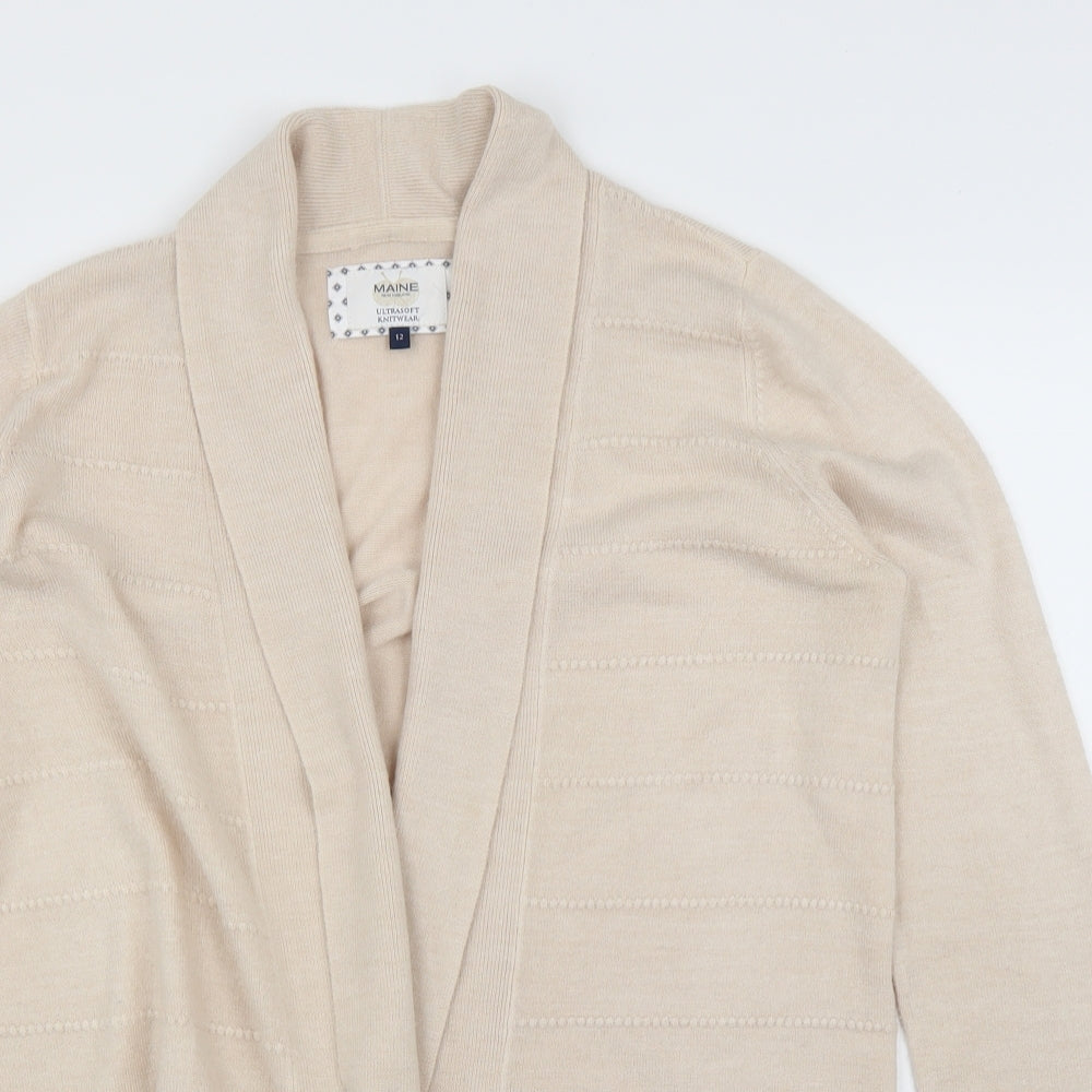 Debenhams Womens Beige   Cardigan Jumper Size 12