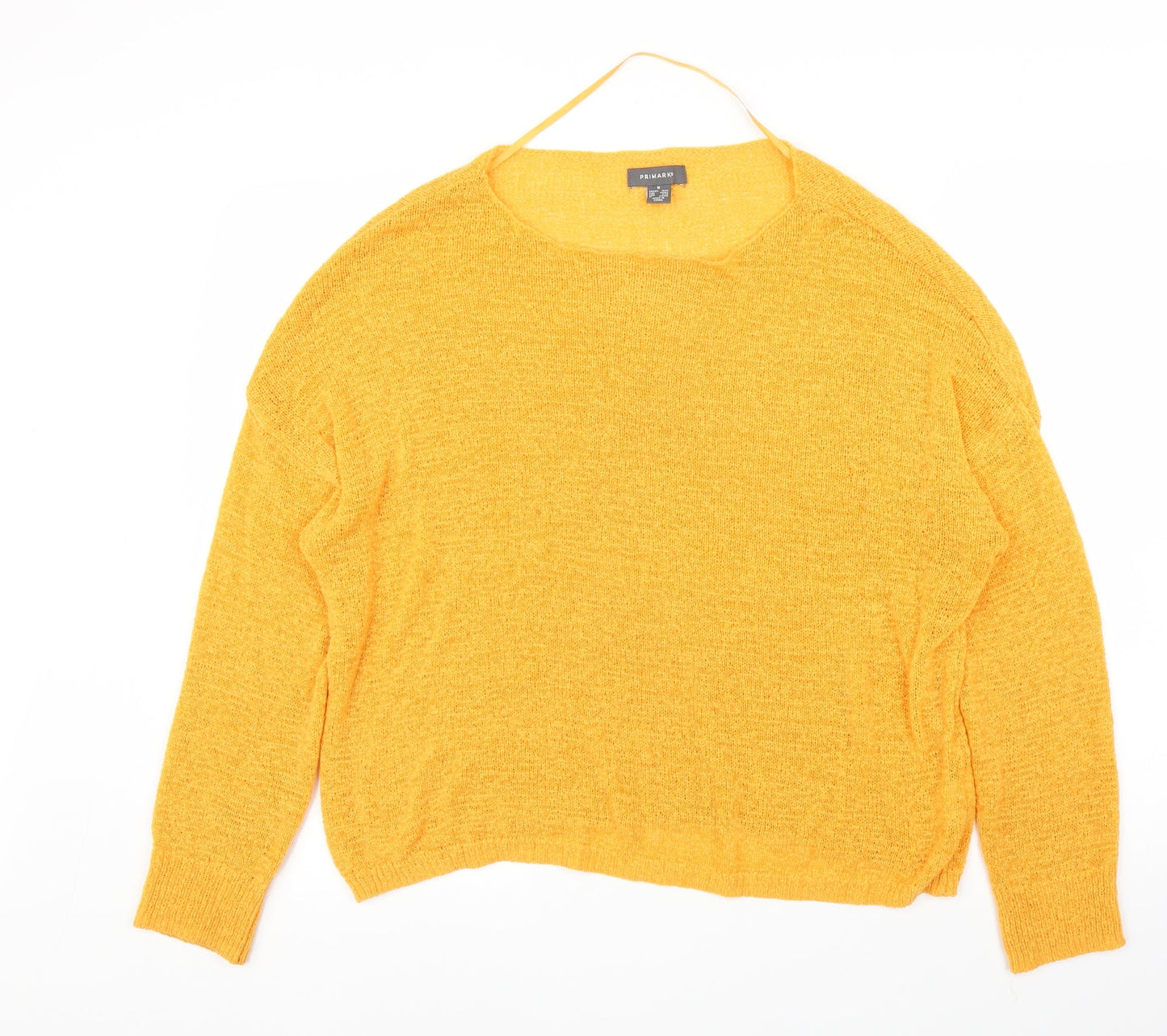 Primark Womens Yellow   Pullover Jumper Size M